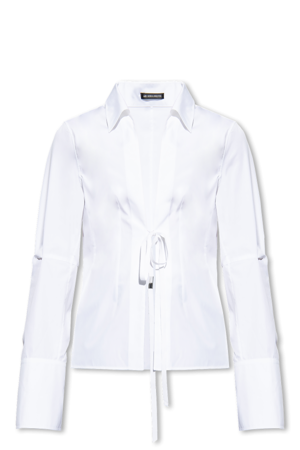 Shirt with tie fastening od Ann Demeulemeester
